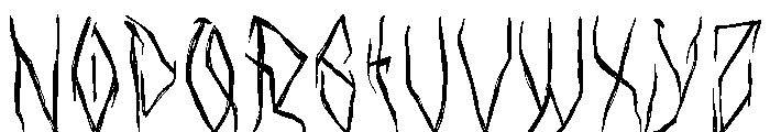 Black Sinister Font LOWERCASE