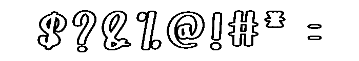 Black Snoopy Font OTHER CHARS