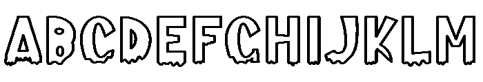 Black Snoopy Font UPPERCASE