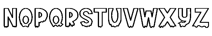 Black Snoopy Font UPPERCASE