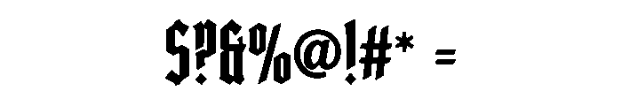 Black Sovereign Font OTHER CHARS