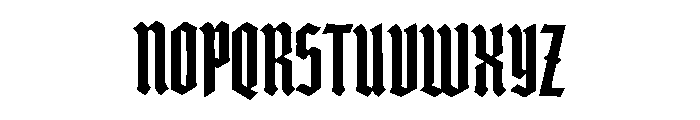 Black Sovereign Font UPPERCASE
