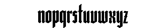 Black Sovereign Font LOWERCASE