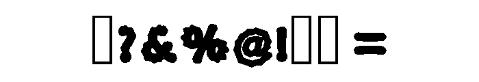 Black Spirit Regular Font OTHER CHARS
