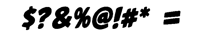 Black Strike Font OTHER CHARS