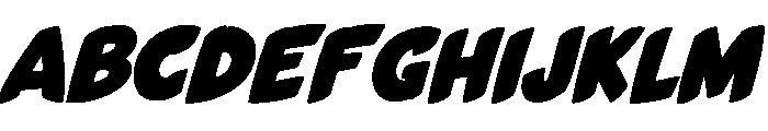Black Strike Font UPPERCASE