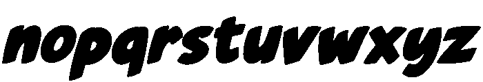 Black Strike Font LOWERCASE