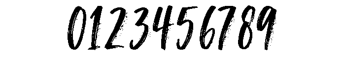 Black Stroke Brush Font OTHER CHARS