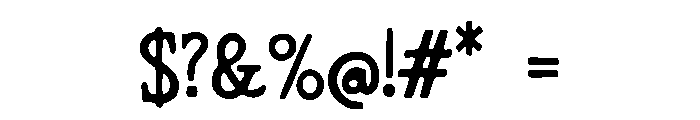 Black_Swallower Font OTHER CHARS