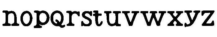 Black_Swallower Font LOWERCASE