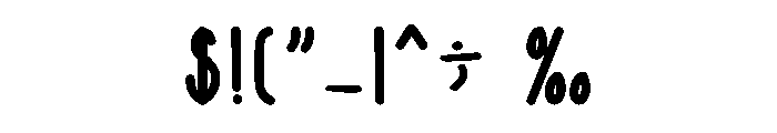 Black Uarsity Font OTHER CHARS