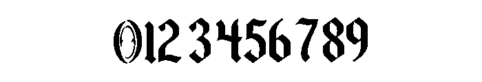 Black Valor Font OTHER CHARS
