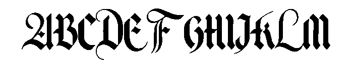 Black Valor Font UPPERCASE