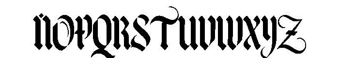Black Valor Font UPPERCASE