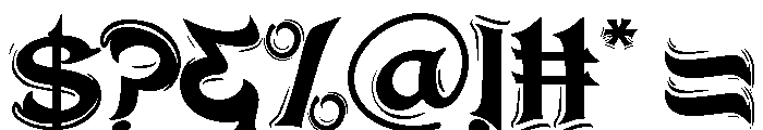 Black Velmora Font OTHER CHARS