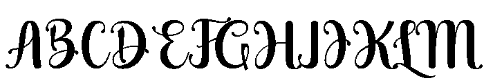 Black Virtha Regular Font UPPERCASE
