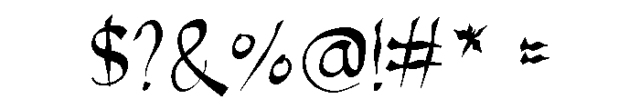 Black letter Regular Font OTHER CHARS