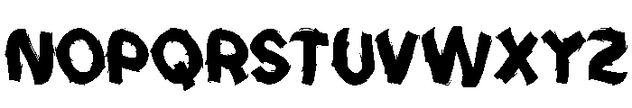 BlackAnxiety Font LOWERCASE