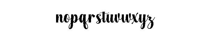 BlackDelighter Font LOWERCASE