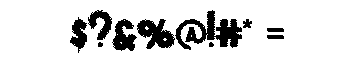 BlackEvil Font OTHER CHARS