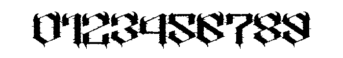 BlackPhobia Font OTHER CHARS