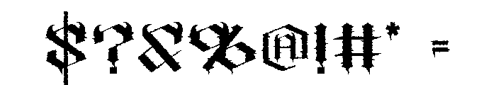 BlackPhobia Font OTHER CHARS