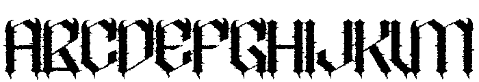 BlackPhobia Font UPPERCASE