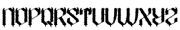 BlackPhobia Font UPPERCASE