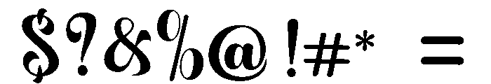 BlackQatimino Font OTHER CHARS