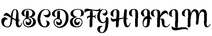BlackQatimino Font UPPERCASE