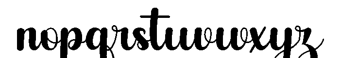BlackQatimino Font LOWERCASE