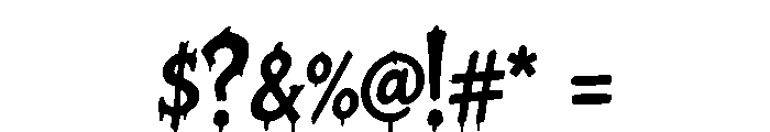 BlackRaven-Regular Font OTHER CHARS