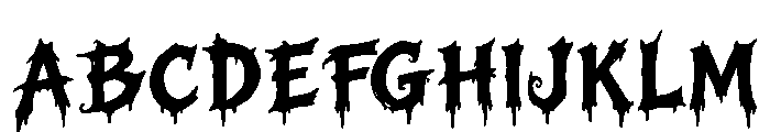 BlackRaven-Regular Font UPPERCASE