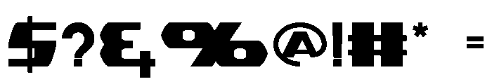BlackVehicle Font OTHER CHARS