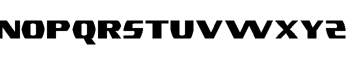 BlackVehicle Font LOWERCASE