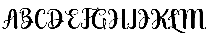 BlackVirtha-Regular Font UPPERCASE
