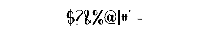 Blackboad Font OTHER CHARS