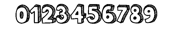 Blackboard Chalk 3d Regular Font OTHER CHARS