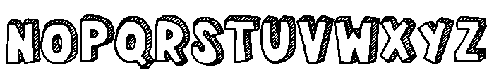 Blackboard Chalk 3d Regular Font UPPERCASE