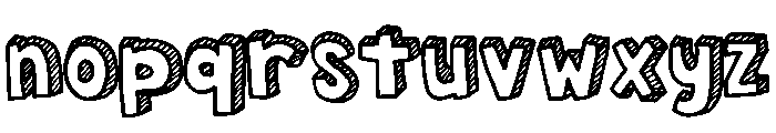 Blackboard Chalk 3d Regular Font LOWERCASE