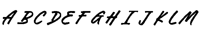 Blackdaws Font UPPERCASE