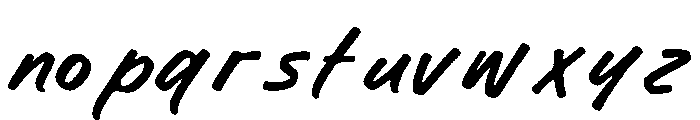 Blackdaws Font LOWERCASE