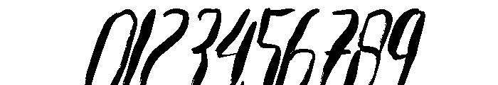 Blackdeath Italic Font OTHER CHARS