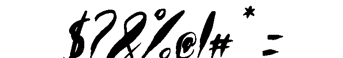 Blackdeath Italic Font OTHER CHARS