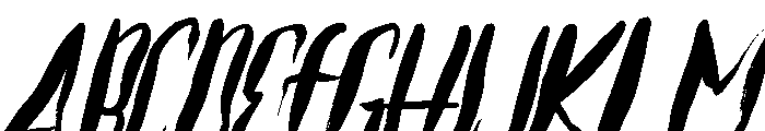 Blackdeath Italic Font UPPERCASE