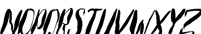 Blackdeath Italic Font UPPERCASE