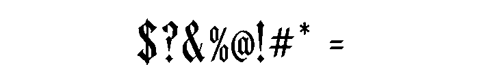 Blackdove Font OTHER CHARS