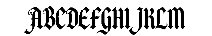 Blackdove Font UPPERCASE