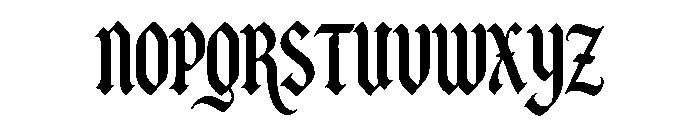 Blackdove Font UPPERCASE