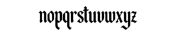 Blackdove Font LOWERCASE